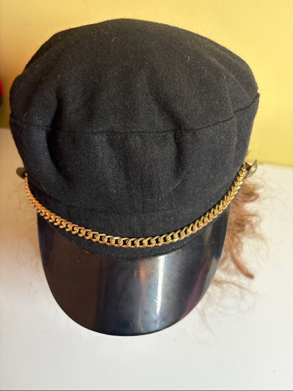 Kendall + Kylie Black Poly Billed Hat One Size